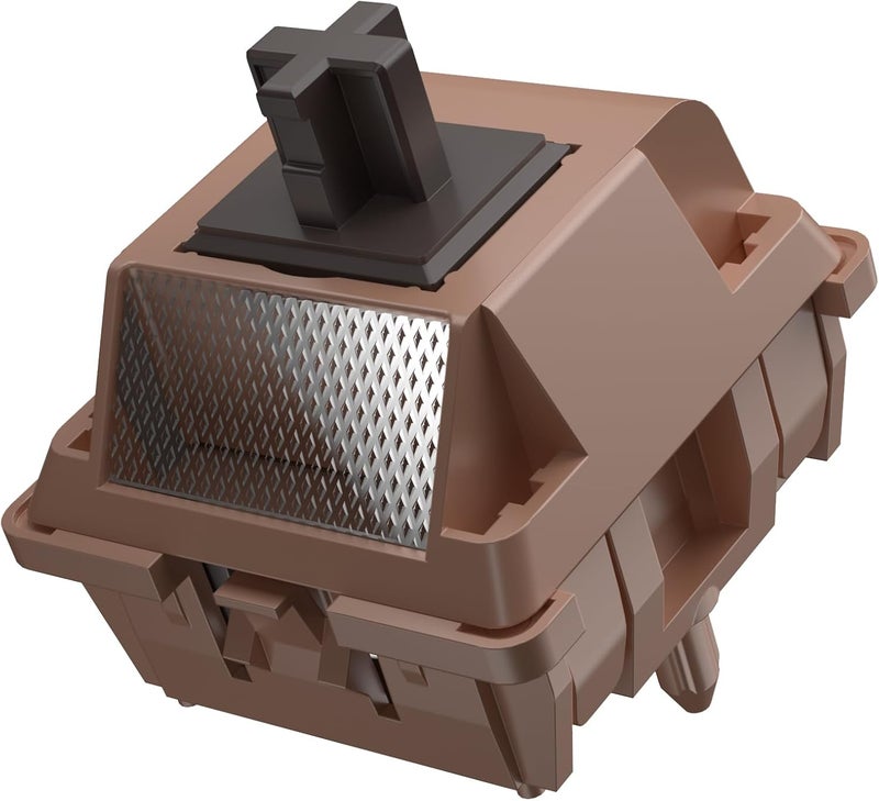 DUROCK Mocha Chocolate T1 Switches, Full POK T1 Tactile Switch 62g Long Spring, Light Diffuser 5 Pins Lubed Mechanical Keyboard Switches (90pcs) - Image 5